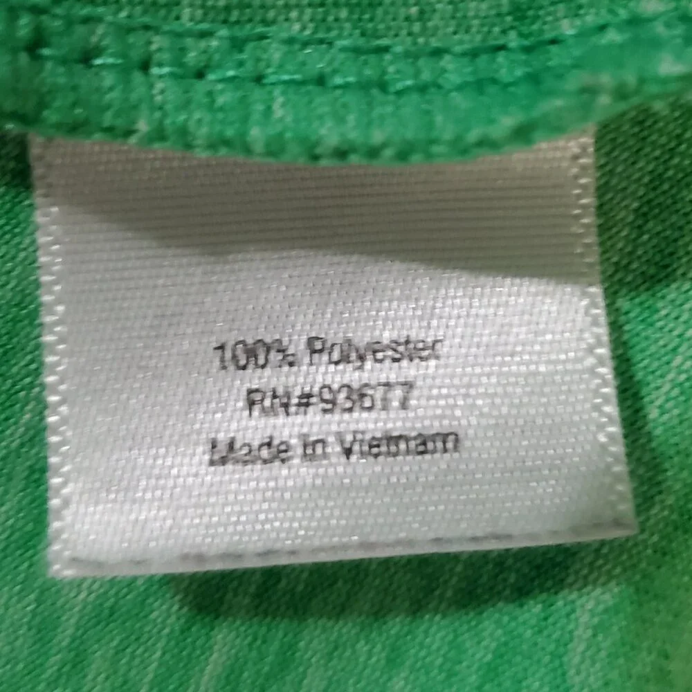 Green Xersion Short Sleeve Shirt Top Activewear V-neck Women's Size XL - Picture 4 of 5